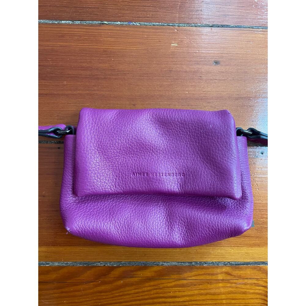Aimee Kestenberg Sorrento Mini Crossbody Purple Genuine Leather